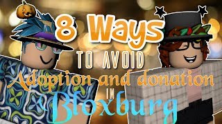HOW TO AVOID ADOPTING AND DONATING IN BLOXBURG with Kaeden RBLX