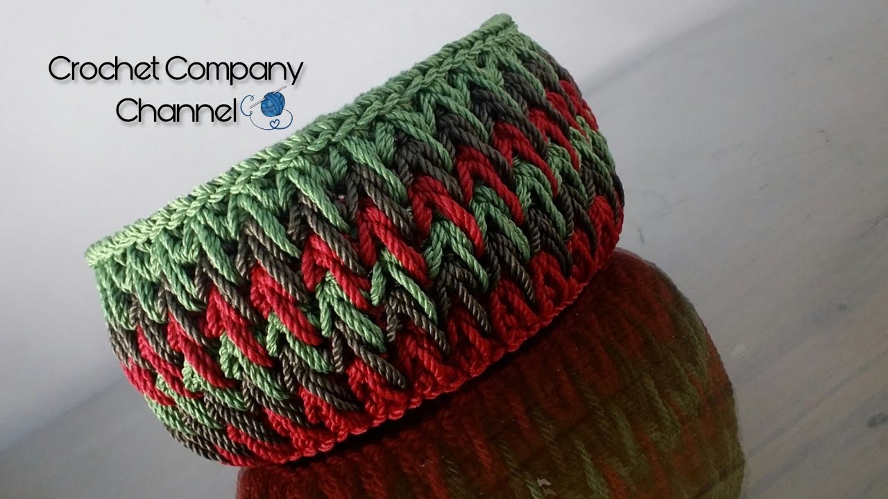 كروشيه باسكت/سله كروشيه بغرزه الريشه جديد و حصرى -Crochet Basket