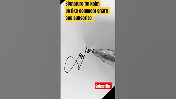 amazing signature for Naim#vairalshort #signature #namedesign #sign #artwork #name
