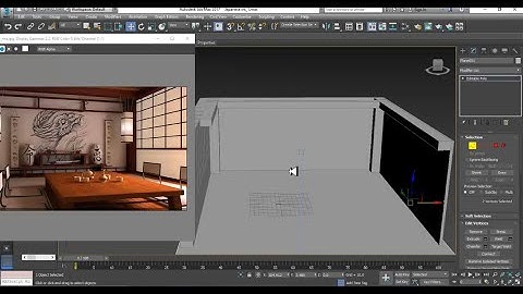 3Dsmax Tutorials, Learn 3D Modeling, Texturing & Lighting a Stylish Japanese interior in 3dsmax P1