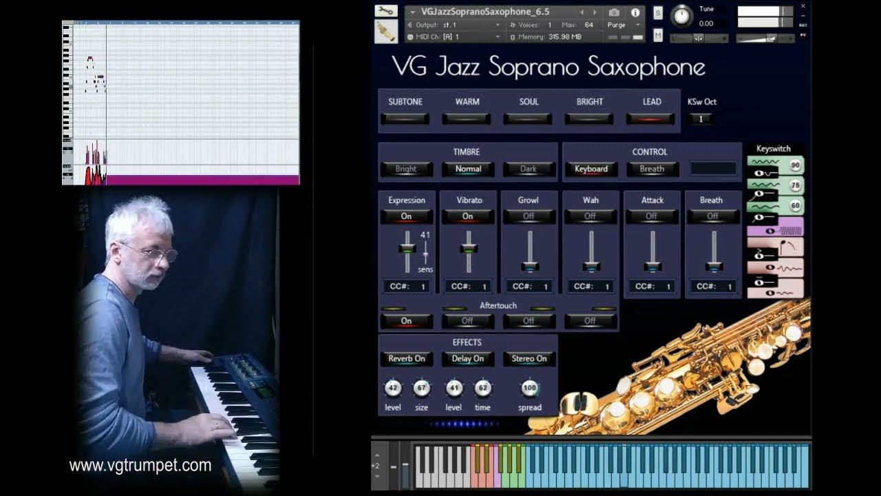 VG Jazz Soprano Saxophone sample library for Native Instruments Kontakt
