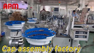 China  wine cap assembly machine factory, automatic 5parts assembly machine