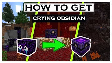 #NetherUpdate  How To Get Crying Obsidian || MINECRAFT