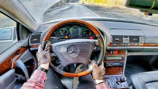 1995 Mercedes-Benz CL 55 AMG (5.4 AT 360 HP) POV drive and overview