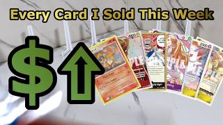 Every TCG Card I Sold This Week | Pokémon | one piece | #pokemon #onepiece