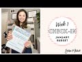 EXTRA $2,400 of UNEXPECTED Income! | Week 1 Check In | January 2021 Budget | Sara Marie Stickers |