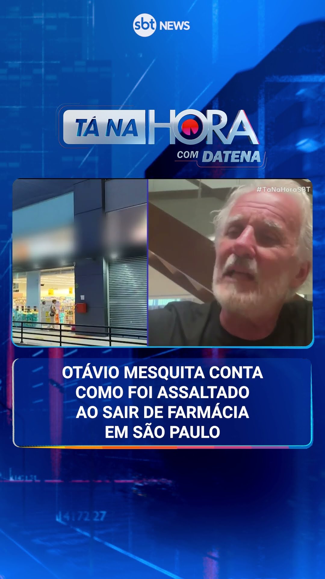 Otávio Mesquita conta como foi assaltado ao sair de uma farmácia em São Paulo - Tá na Hora 30/12/24