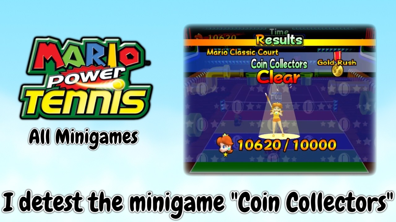 【Mario Power Tennis】All Minigames | Hard Difficulty | No Commentary [4]