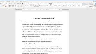 Subheadings Word for Office365