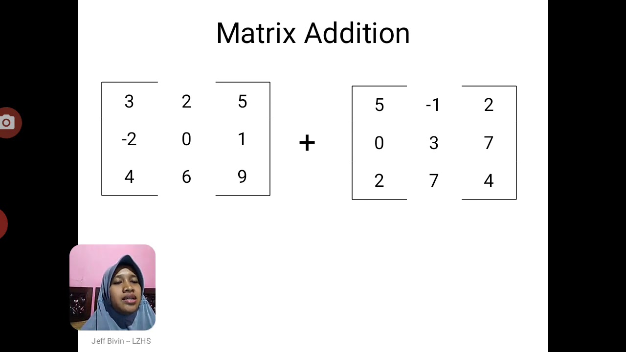 penjumlahan matriks ordo 3 x 3 - YouTube