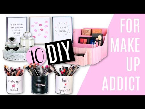 10 Diy Rangements Organisation Maquillage Et Deco Make Up Facile Pas Cher By Severine Jenny