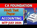 CA Foundation|| Accounting Mock test series✍️#cafoundation#capreparation#cafoundation2025#viralvideo