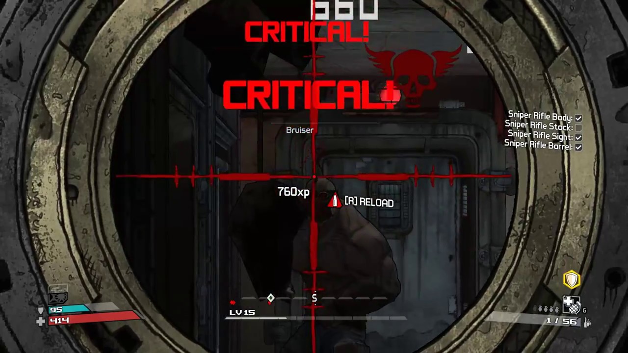 Borderlands 1, Part 6 / Sledge's Safehouse, Roid Rage Psycho Boss and ...