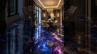 Galaxy Nebula Epoxy Floor Transformation | Luxury Dining Room Resin Flooring ..