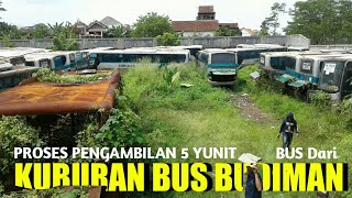 Proses Pengambilan 5 yunit Bus, Dari Kuburan Bus Budiman yang akan di jual ke MALANG!!