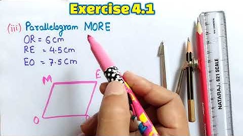 Exercise 4.1 Q1(iii and iv) class 8 Maths | CH4 :Practical geometry ex 4.1 class 8 NCERT Maths