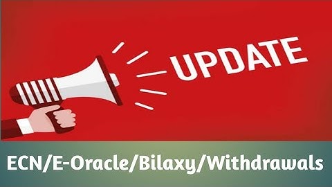 Updates in ECN/E-Oracle  (30th Aug)