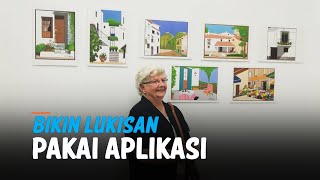 Cakep Bener! Nenek 91 Tahun Bikin Lukisan dengan Aplikasi Paint di Komputer Jadul screenshot 2