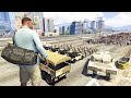 العسكر ضد الزومبي معركة الملحمة الكبرى في جي تي أي 5 GTA V Army Vs Zombie Apocalypse 