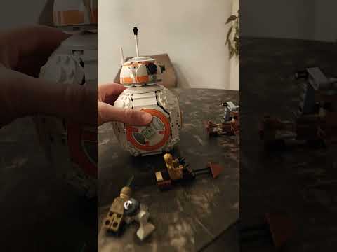 R2-D2 and BB-8 #lego #starwars are amazing playable figures 🔥