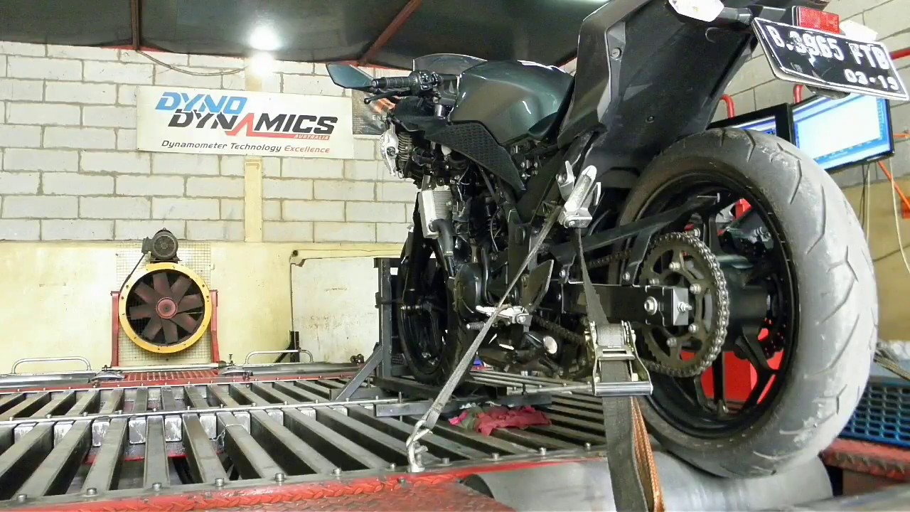 Dyno Test Kawasaki Ninja 250 from Pertamina Lubricants