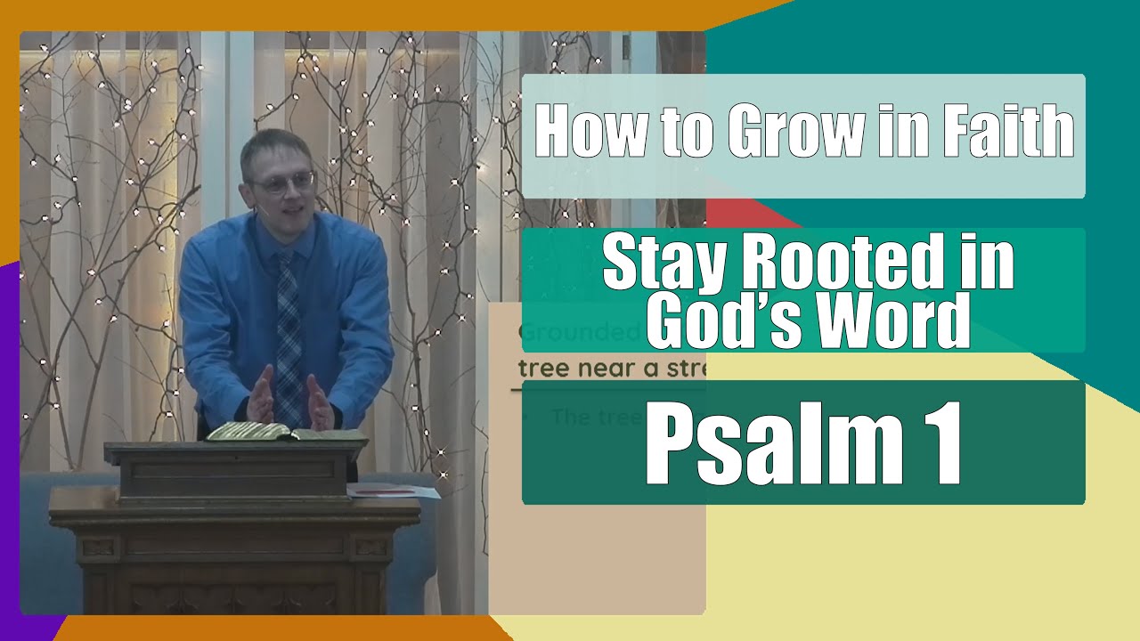 Оставайтесь верными Слову Божьему — Как возрастать в вере — Псалом 1