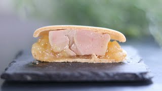 【フランス料理】フォアグラ/最中/柑橘のコンフィチュール　『フレンチの技法を応用した料理の作り方』