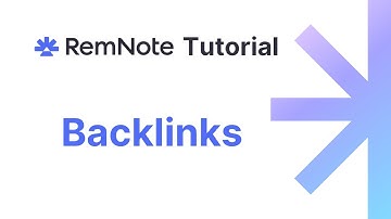 RemNote Tutorial #11: Backlinks