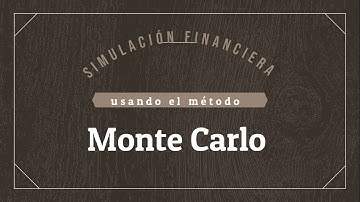 SIMULACIÓN DE MONTE CARLO DE INVENTARIOS - SIMULACIÓN DE MONTE CARLO PARA FINANZAS