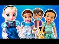 👶 ¡Las  Junior Cuidan de Los Nuevos Bebés Princesa!  Princesas de Disney