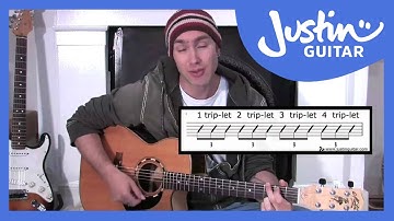 Triplet Rhythms (Guitar Lesson BC-155) Guitar for beginners Stage 5