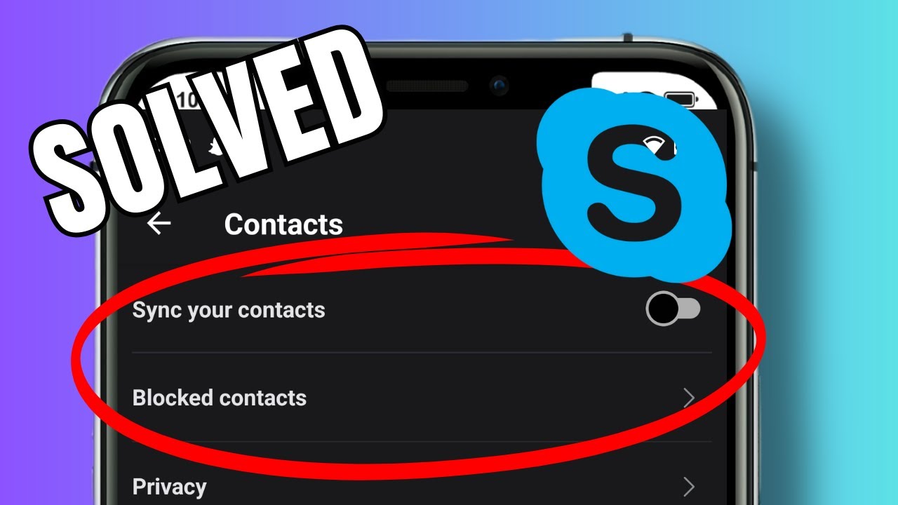 How to view the list of blocked contacts in Skype