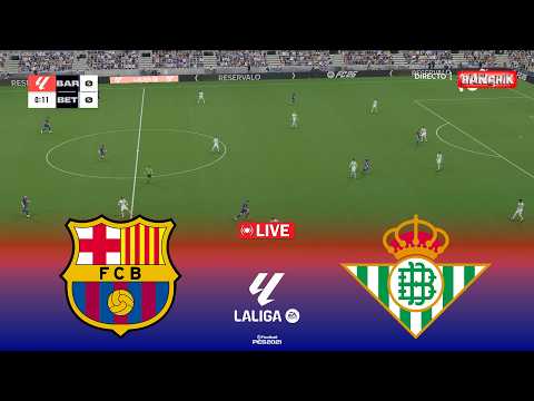 Video Barcelona vs Real Betis - La Liga 2026 Match | Pes 21 Video Game Simulation