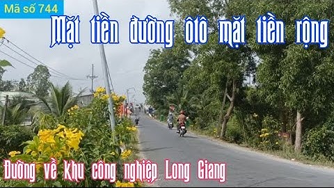 Cần bán gấp mảnh đất vườn mặt tiền đường kênh 3 gần KCN Long Giang - ms 744