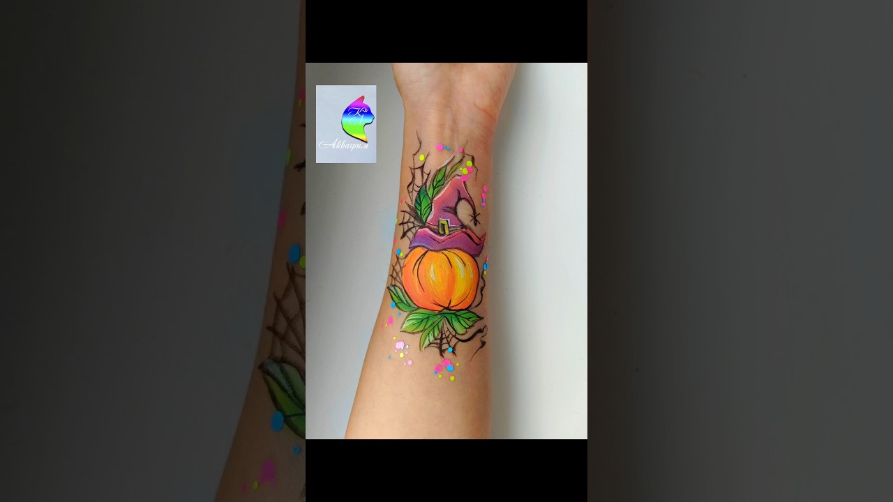 Аквагрим тыква #аквагримистории #аквагримтыквахеллоуин