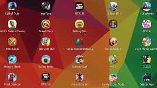 Stickman Red & Blue - Rec Room - Death Park 2 - Subway Surfers - Candy Crush Saga Soda screenshot 1