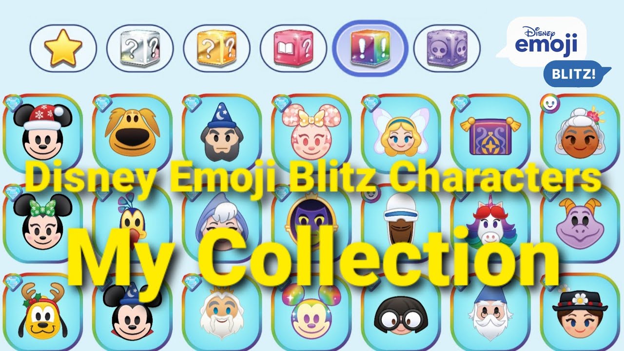 Disney Emoji Blitz All Characters My Collection (10/2020) YouTube