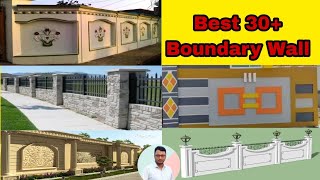 Boundary Wall Design With Gate || Modern 30  Ideas 2022 || Engineer Mostafa. বাউন্ডারি ওয়াল ডিজাইন.