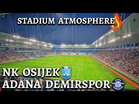 NK OSIJEK - ADANA DEMIRSPOR | Stadium Atmosphere 🔥 - UEFA Conference League Qualifications