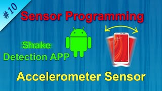 #10 Create Shake Detection app using Accelerometer : Android Sensor Programming Tutorial screenshot 4