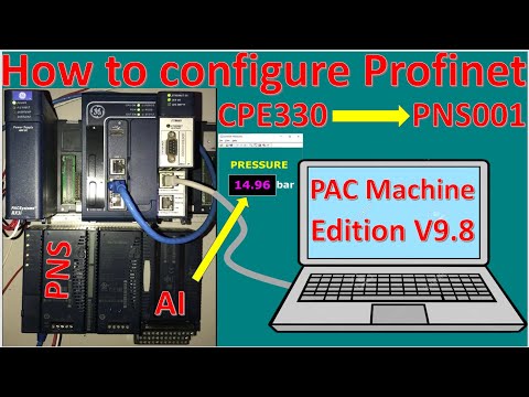 PAC Machine Edition V9.8 how to configure Profinet Controller with Profinet Scanner