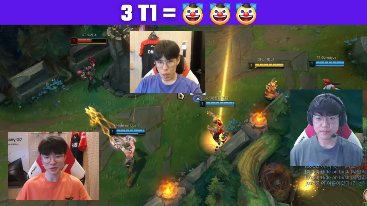 3T1= 🤡🤡🤡 They're messing things up =)) T1 Stream Moments