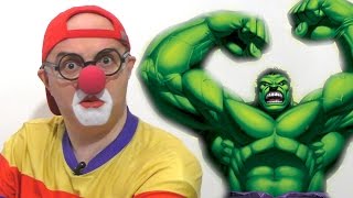 Клоун Дима и супер герои: Халк,Человек-паук... Car Clown & Super Heroes Hulk, Spider man...(Клоун Дима и супер герои: Халк,Человек-паук... Car Clown & Super Heroes Hulk, Spider man... Смешное видео для детей - Клоун Дима..., 2016-11-09T11:41:50.000Z)