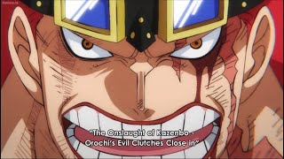 One Piece - Preview of Episode 1058  The Onslaught of Kazenbo - Orochi's  Evil Clutches Close In 