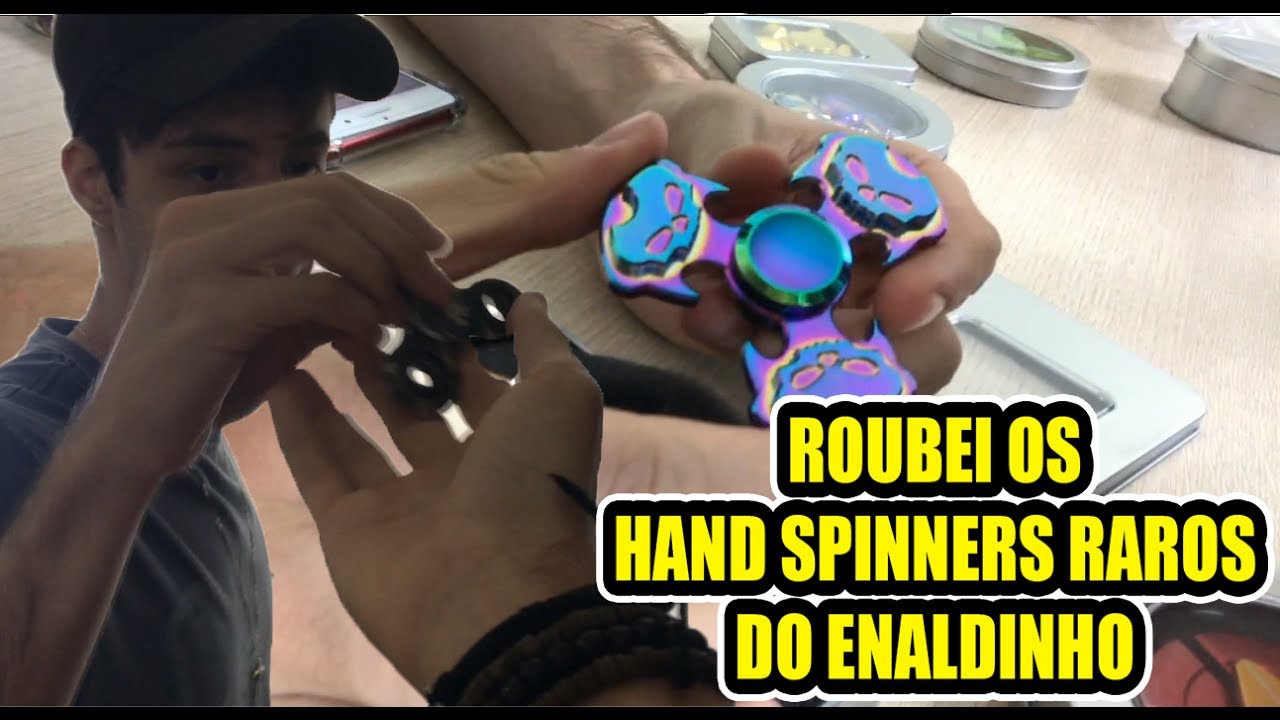 ROUBEI OS FIDGET SPINNERS RAROS DO ENALDINHO - YouTube