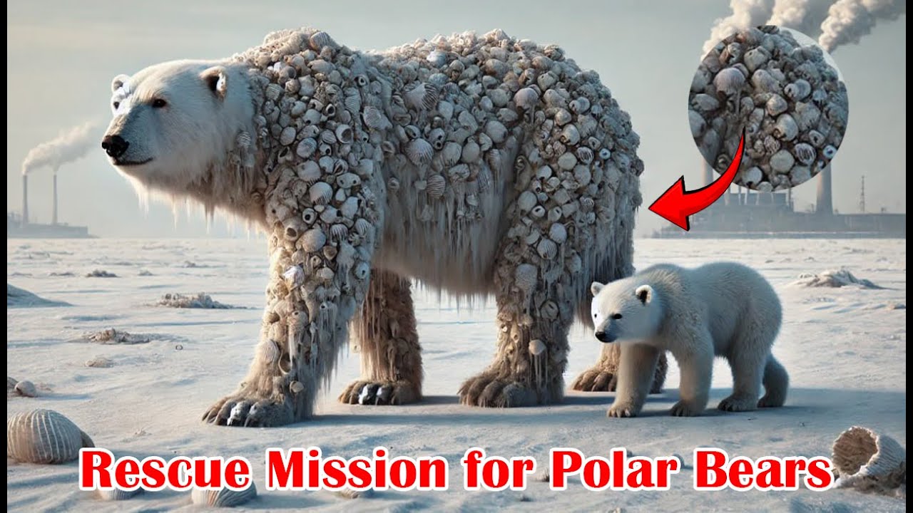 Rescuing a Polar Bear: Battling Shell Disease on its Skin | Inspiring