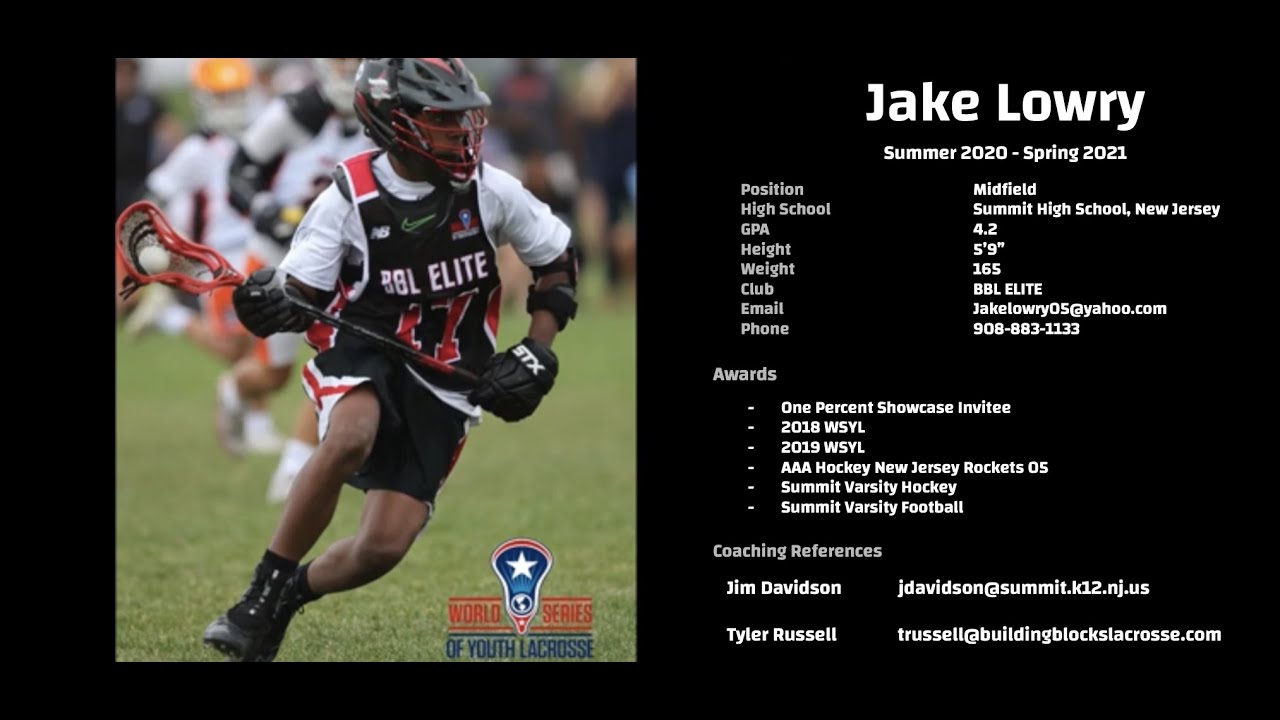Jake Lowry Summer 2020 Spring 2021 Lacrosse Highlights Youtube New Jersey Lacrosse Awards 2022
