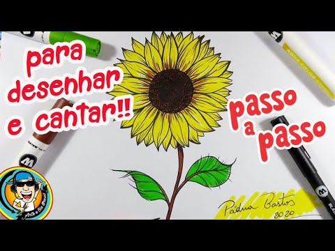 Como Desenhar GIRASSOL e se EMOCIONAR