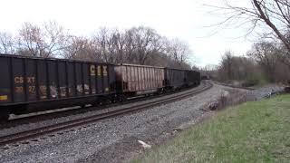 csx empty coal train at shenandoah junction wv
