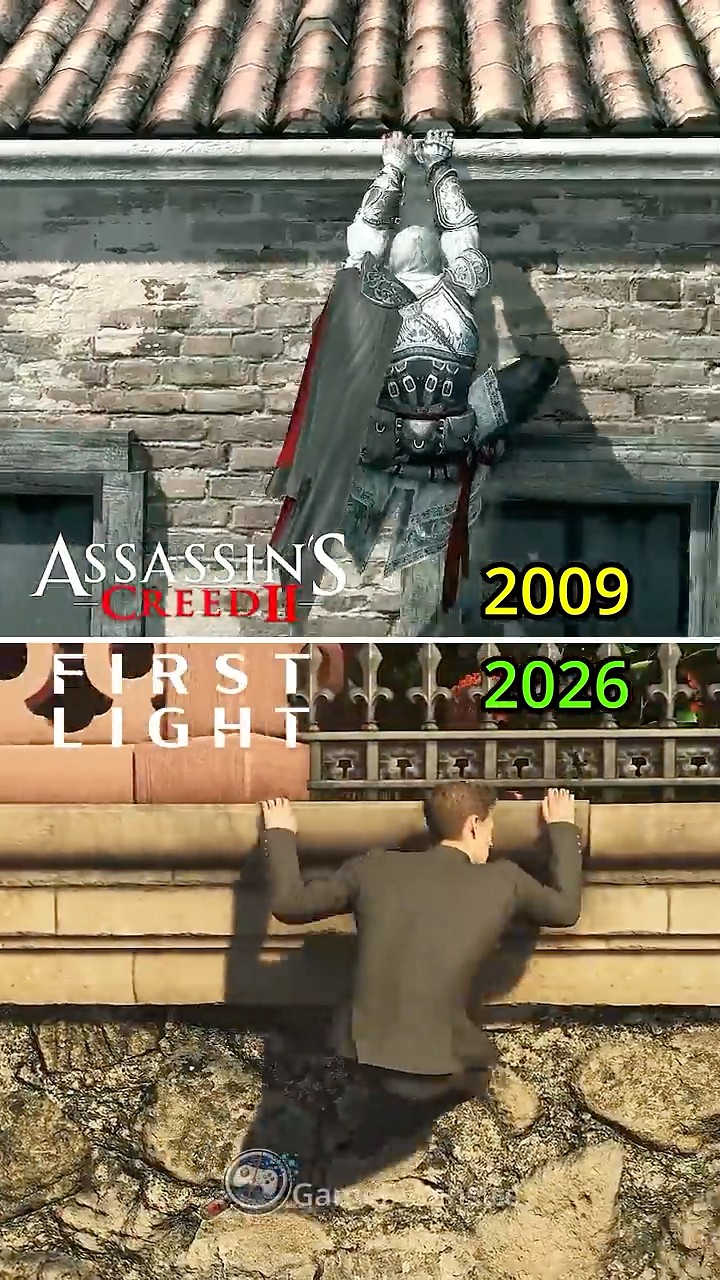 007 First Light VS Assassins Creed 2 - Climbing Animation - YouTube
